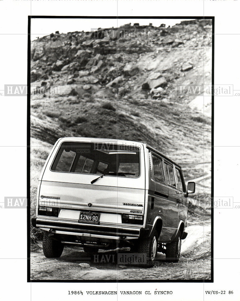 1989 Press Photo Volkswagen Vanagon GL Syncro - Historic Images