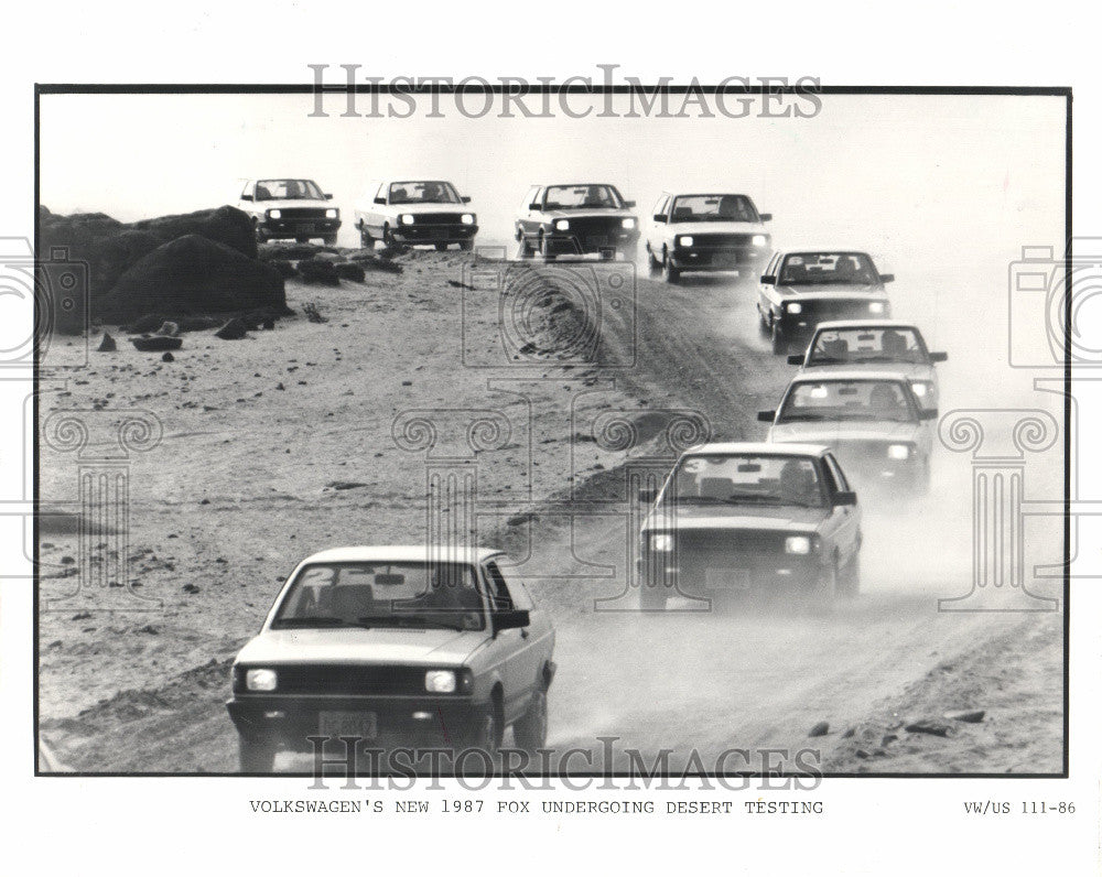 1986 Press Photo Volkswagon 1987 Fox - Historic Images