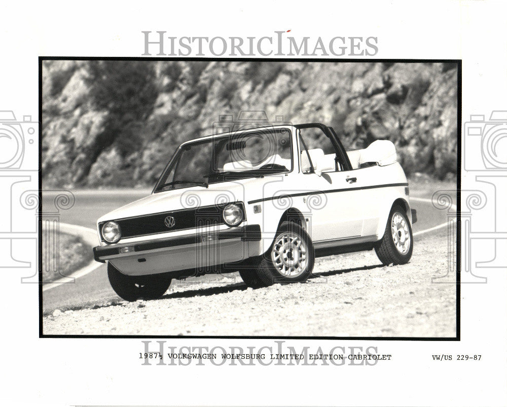 1987 Press Photo Wolfsburg Limited Edition Volkswagen - Historic Images