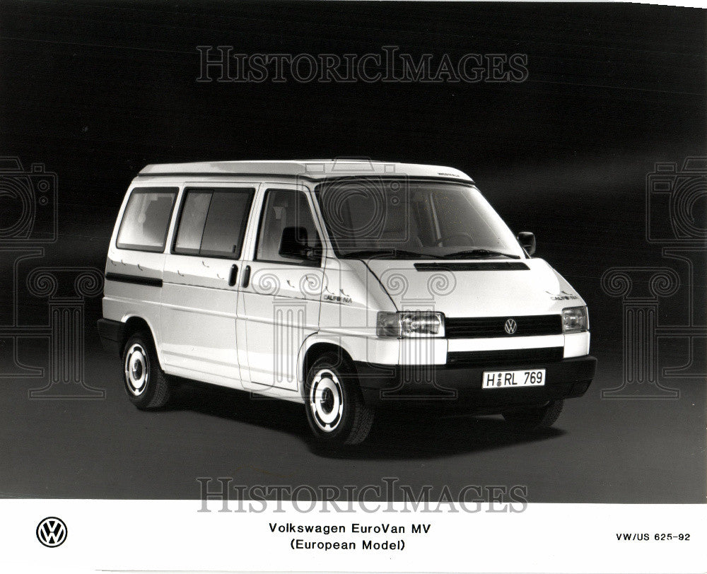 1992 Press Photo VOLKSWAGEN EUROVAN MV - Historic Images