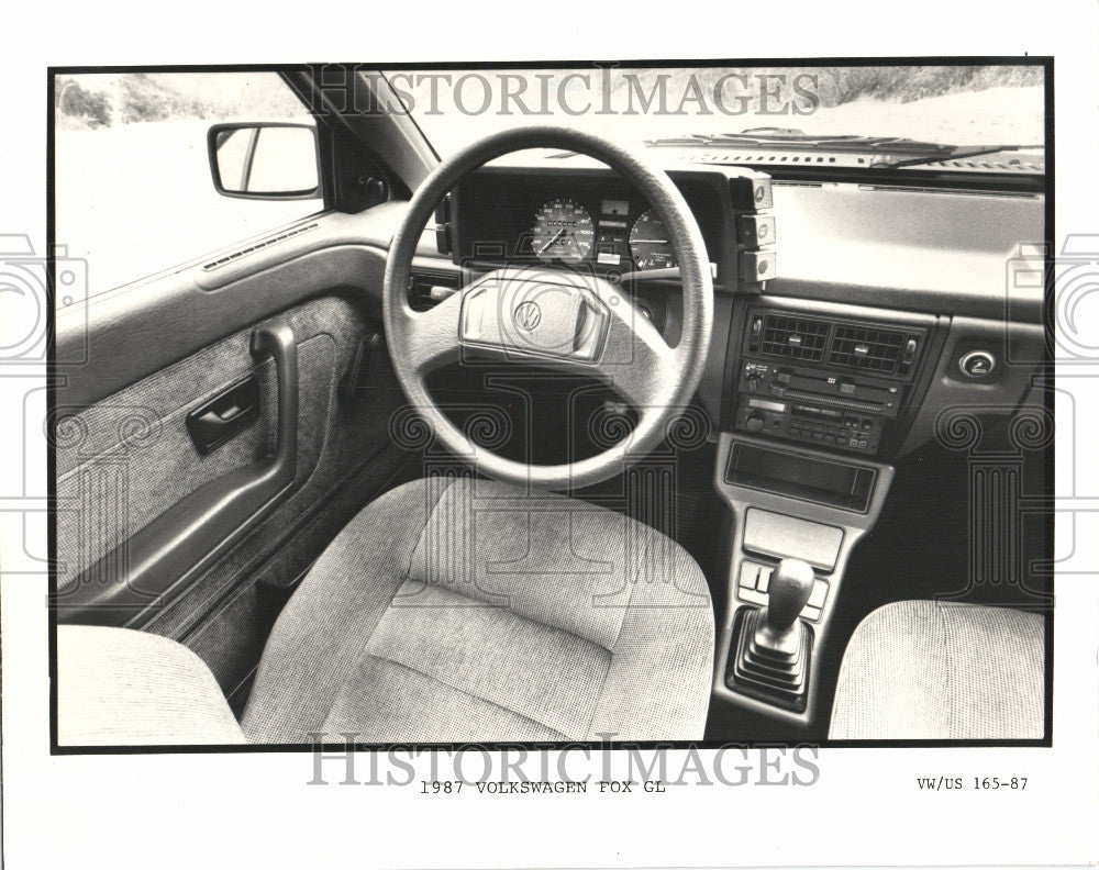 1987 Press Photo 1987 VOLKSWAGEN FOX GL - Historic Images