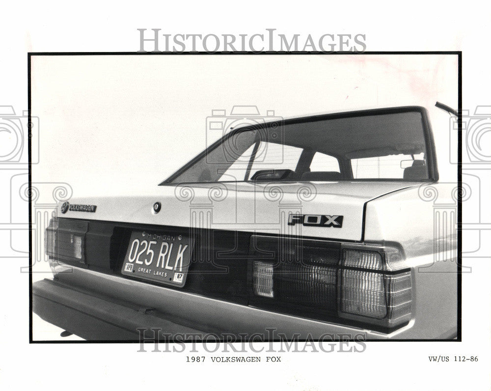 1986 Press Photo Volkswagen fox car das auto fox - Historic Images