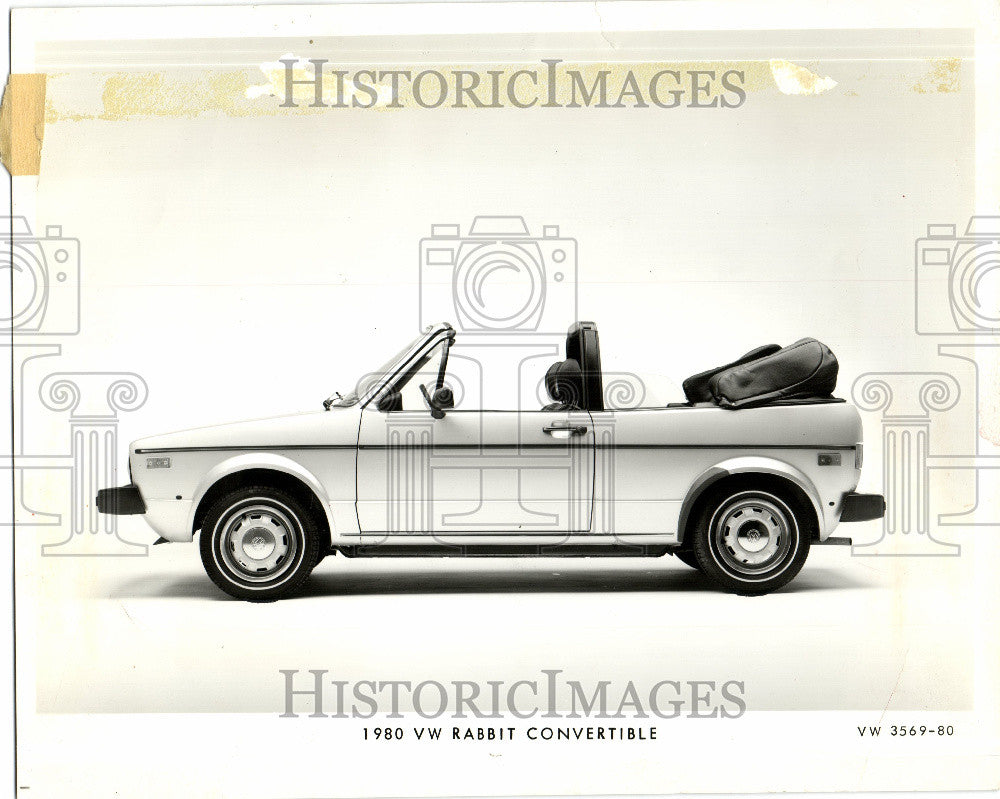 1979 Press Photo 1980 VW RABBIT CONVERTIBLE - Historic Images
