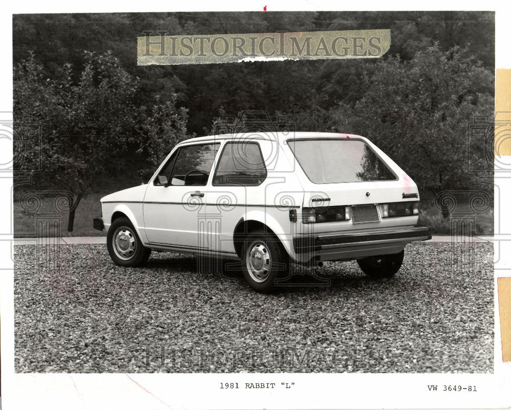 1981 Press Photo Volkswagen 1981 Rabbit automobile car - Historic Images