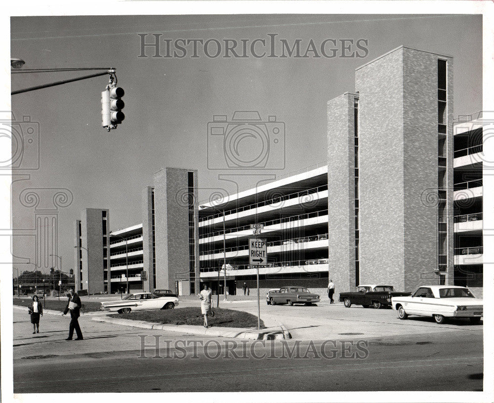 1966 Press Photo Wayne State parking garage Cass Palmer - Historic Images