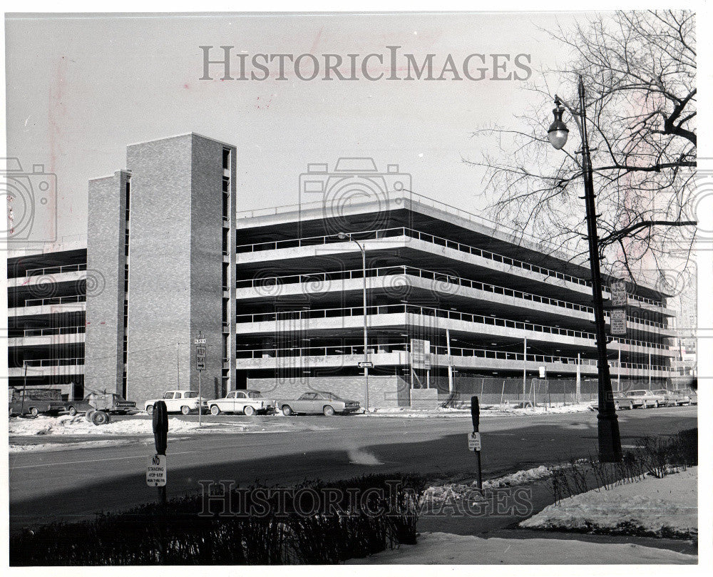 1966 Press Photo Wayne State University Parking - Historic Images