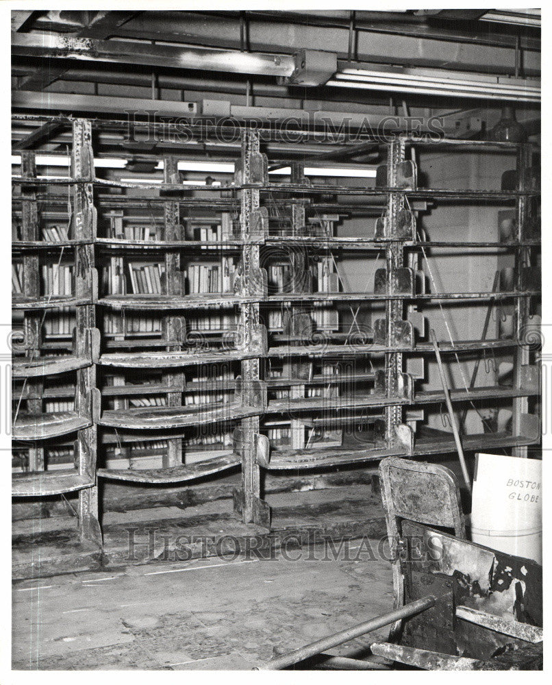 1967 Press Photo Wayne University library Fire - Historic Images