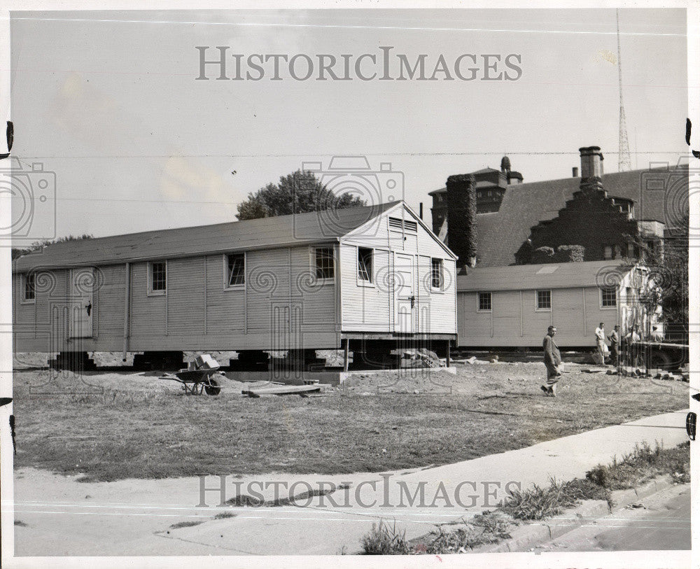 1946 Press Photo Wayne State University class room - Historic Images