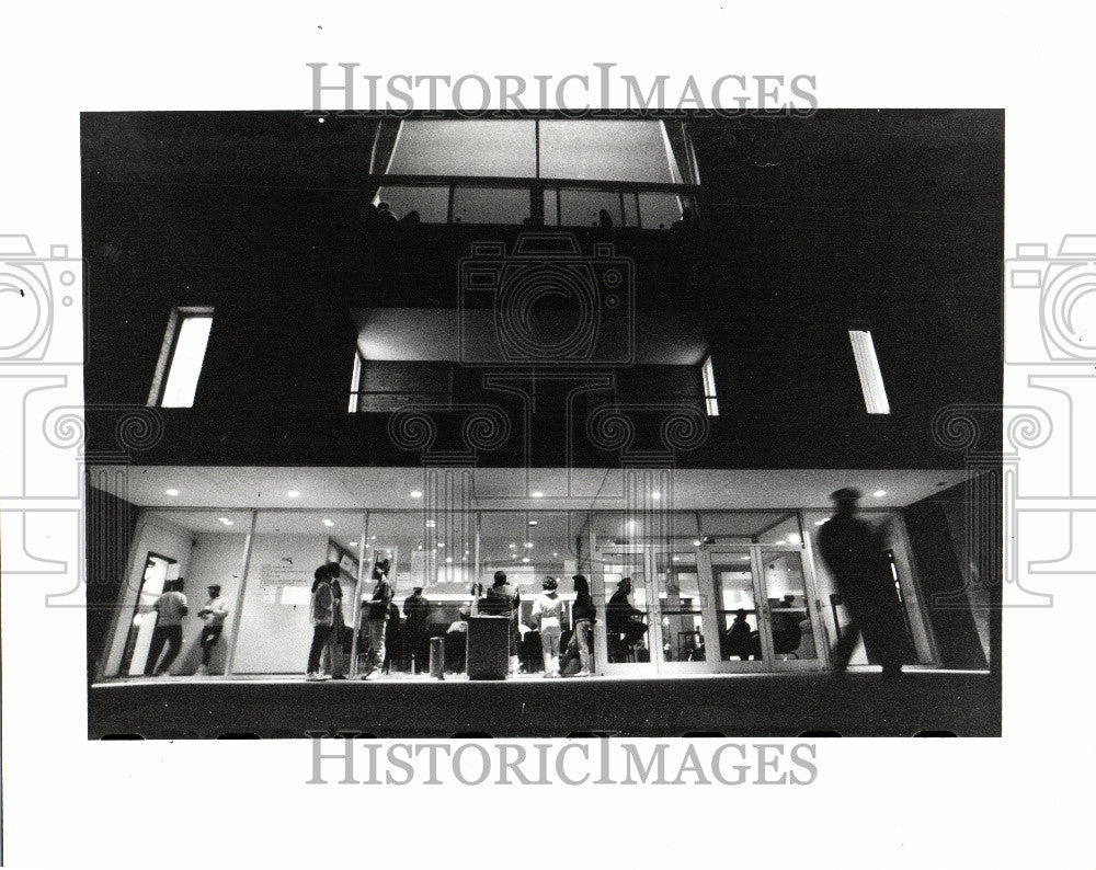 1989 Press Photo Wayne State students demonstration - Historic Images