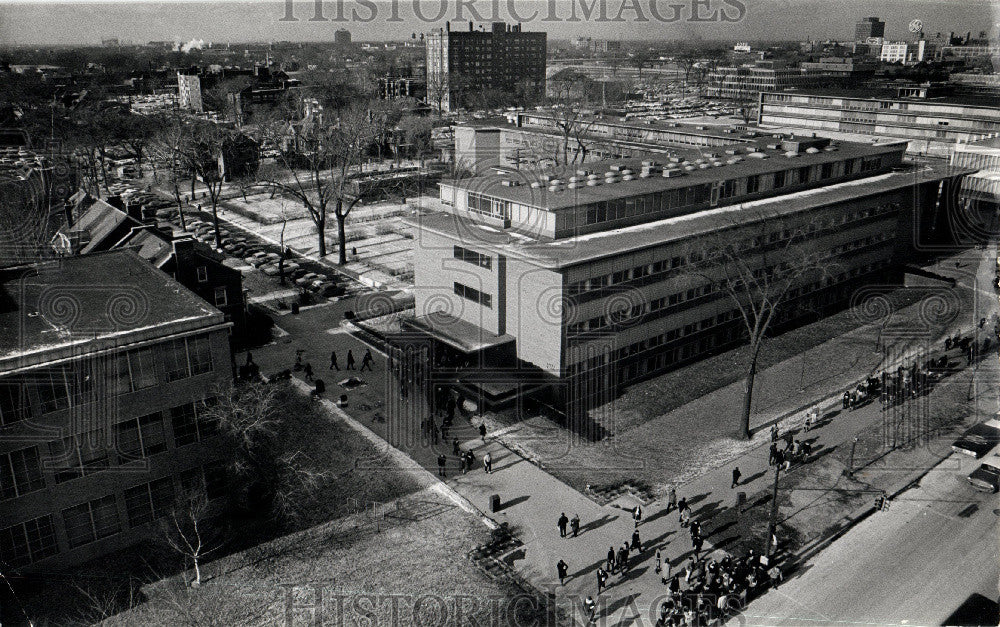 1966 Press Photo wayne state university buildings - Historic Images