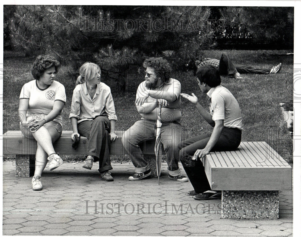 1981 Press Photo WAYNE STATE UNIVERSITY CAMPUS - Historic Images