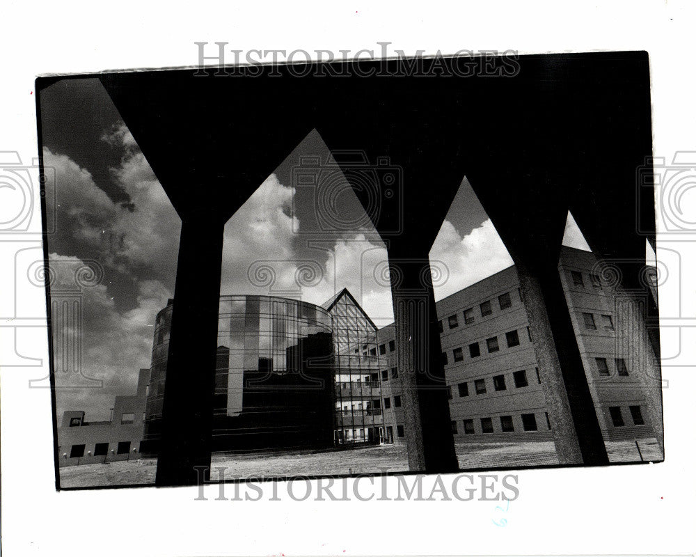 1993 Press Photo Wayne State University campus Detroit - Historic Images