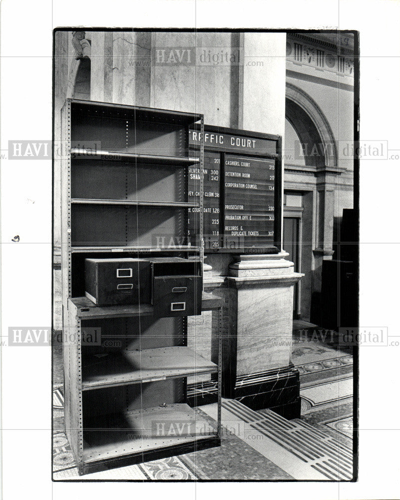 1981 Press Photo County Building Detroit - Historic Images