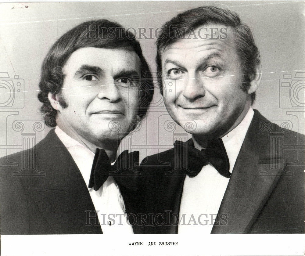 Press Photo Wayne and Shuster Johnny Frank comedy - Historic Images