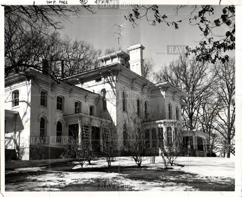 1954 Press Photo Presidents house - Historic Images