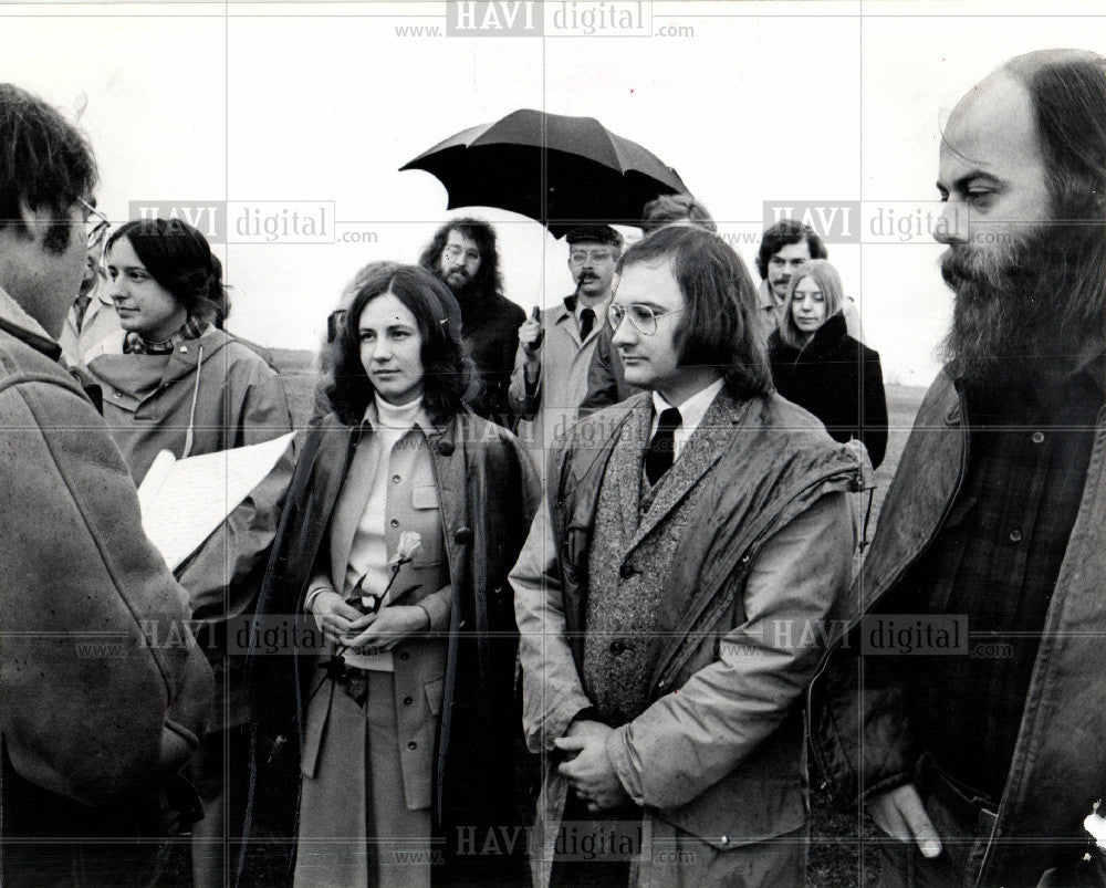 1973 Press Photo Wedding - Historic Images