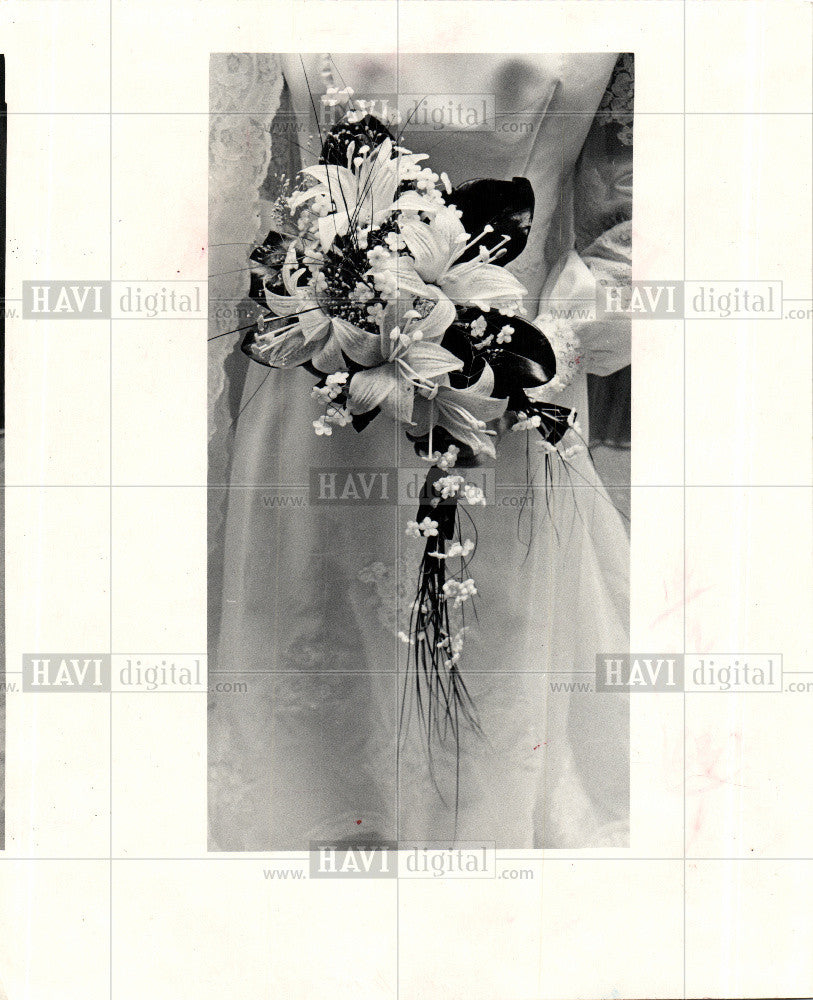 1975 Press Photo Wedding - Historic Images