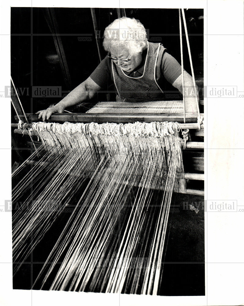 1987 Press Photo Weaving Rivers - Historic Images