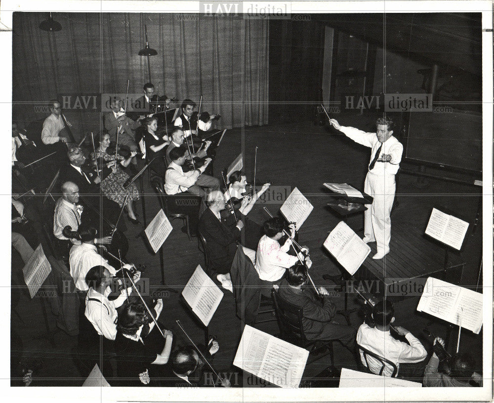 1940 Press Photo music Michigan 1940 band youths - Historic Images
