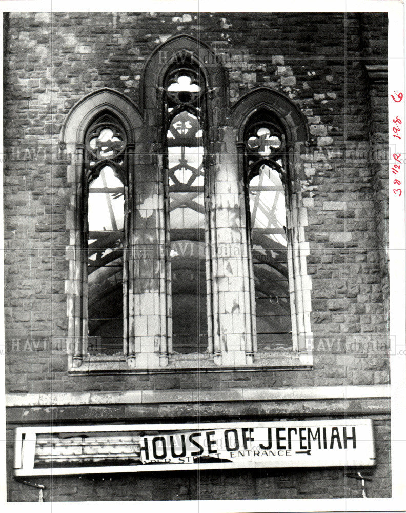 1986 Press Photo Woodward Avenue Baptist church - Historic Images