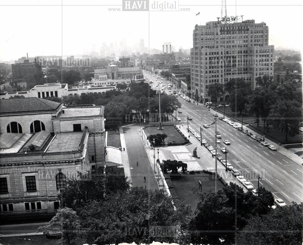 1963 Press Photo WOODWARD AVE. PARK SHELTON - Historic Images