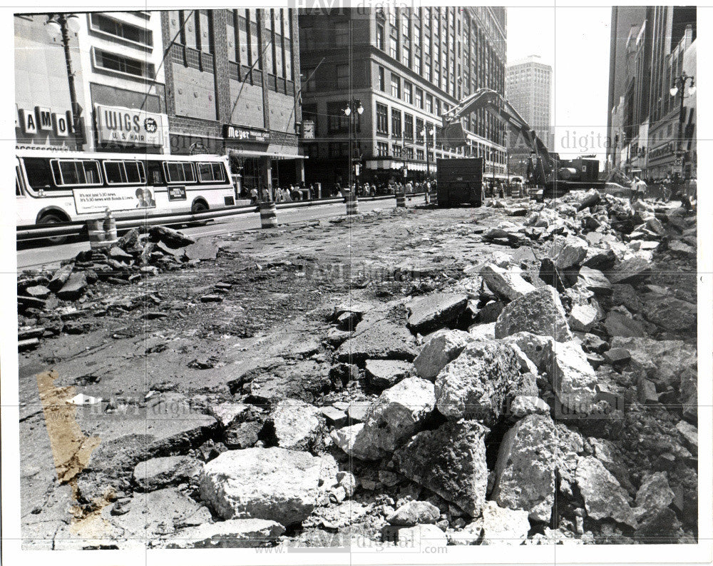 1977 Press Photo Woodward Avenue - Historic Images