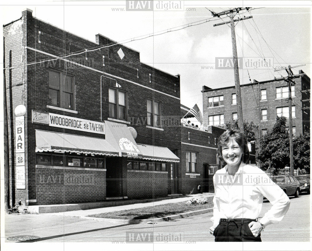 1980 Press Photo Woodbridge Tavern Marcia Cron - Historic Images