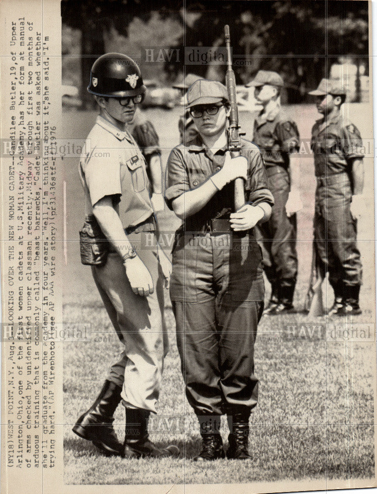 1976 Press Photo Canlilee Butler cadet - Historic Images