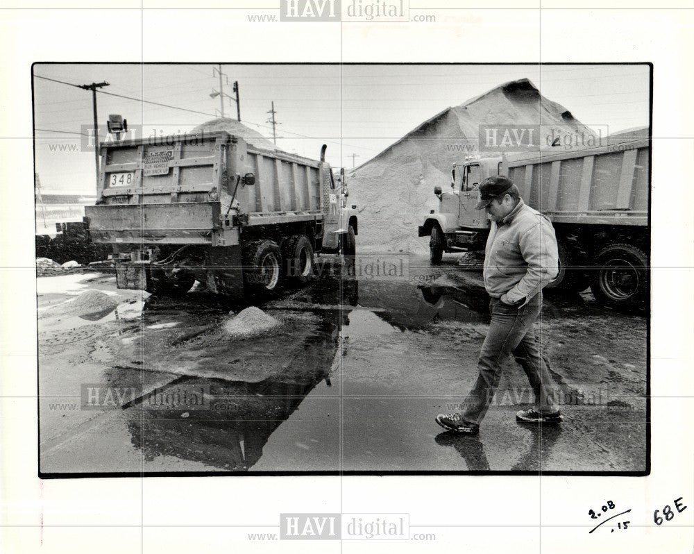 1986 Press Photo Winter Scene - Historic Images