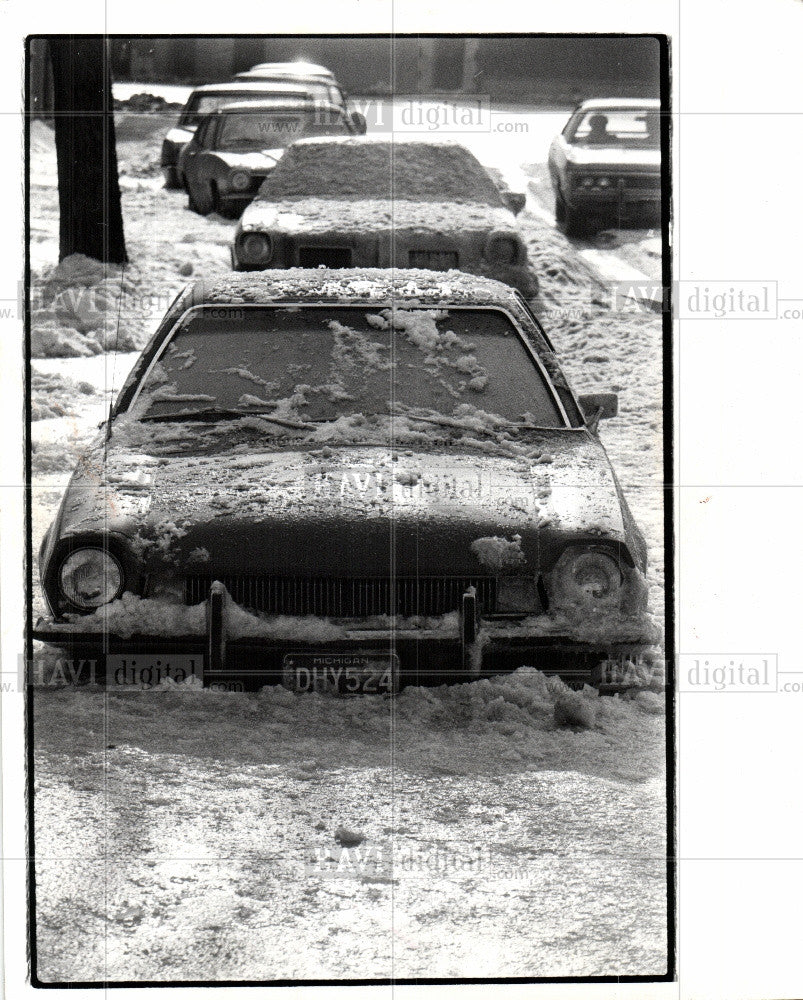 1977 Press Photo Winter Scene - Historic Images