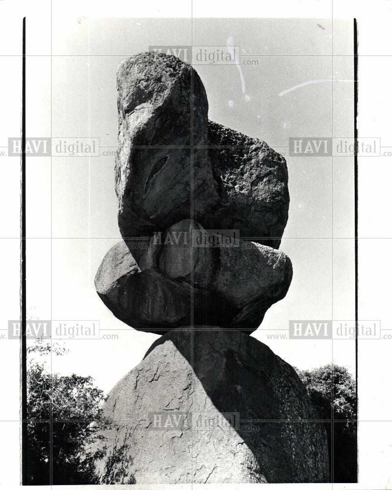 1982 Press Photo God&#39;s Rocks Epworth Zimbabwe Africa - Historic Images