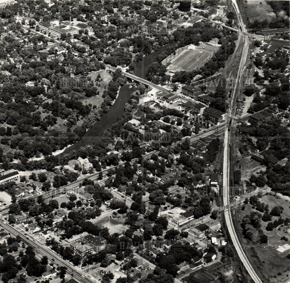 1949 Press Photo Ypsilanti Michigan view 1940s MI - Historic Images