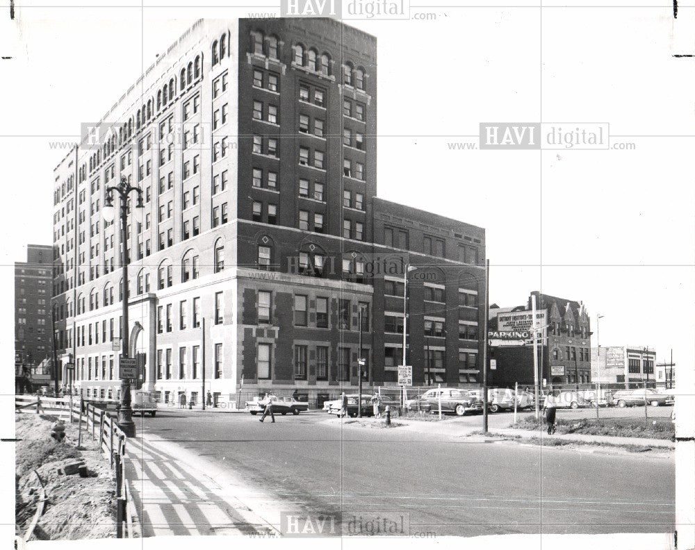 1957 Press Photo Detroit Institute Technology building - Historic Images