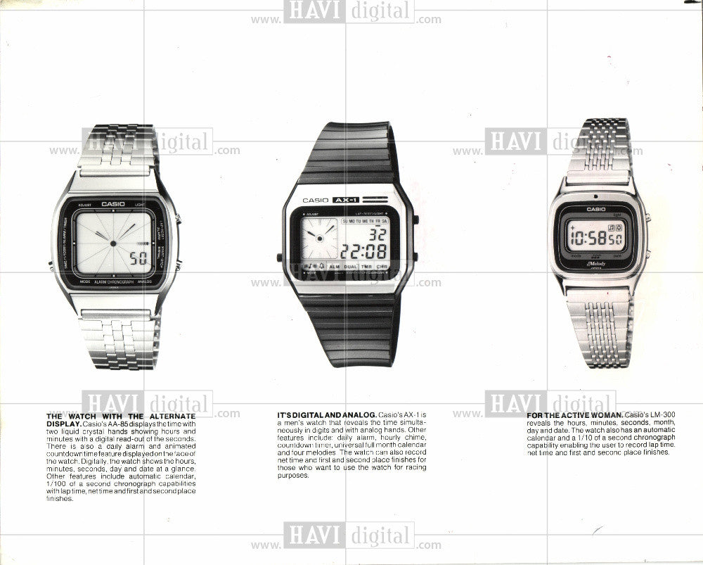 1981 Press Photo WATCH CASIO - Historic Images