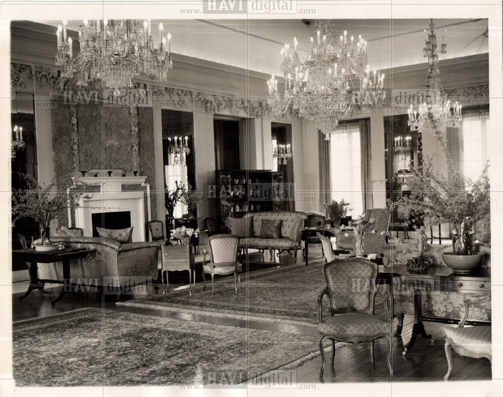 1939 Press Photo British embassy ballroom Washington DC - Historic Images