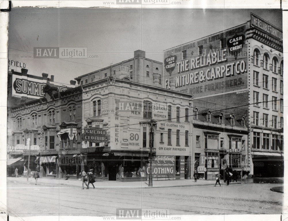 1957 Press Photo intersection northwest corner - Historic Images