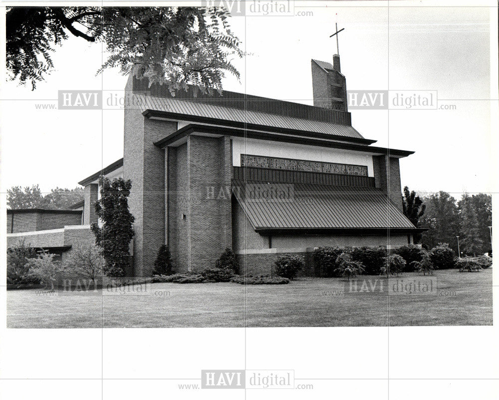 1980 Press Photo Ward Presbyterian Church - Historic Images