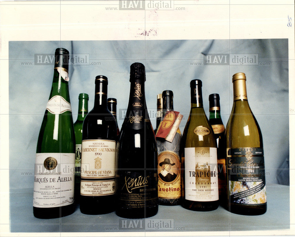 1993 Press Photo Taste test tries wine of Spanish - Historic Images