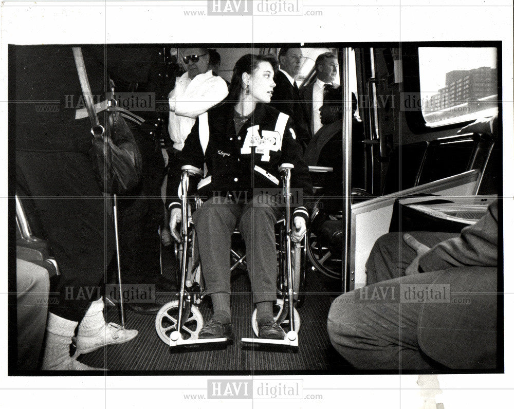 1993 Press Photo wheelchair-walking-disability - Historic Images