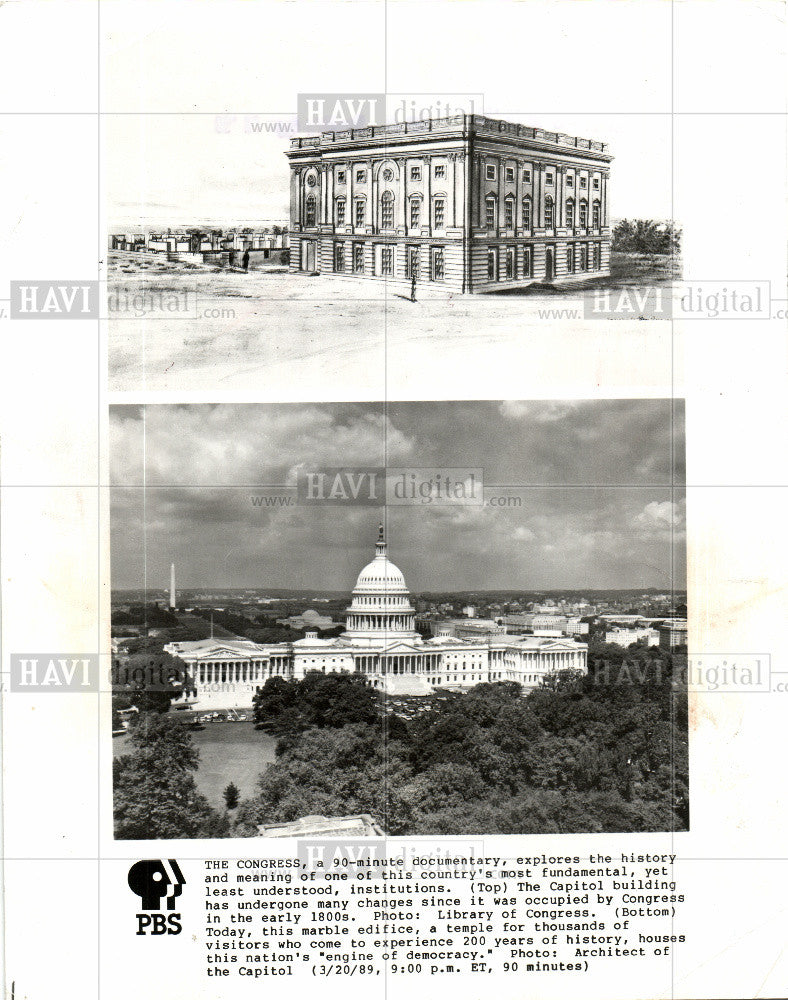 1982 Press Photo Washington Capital Building - Historic Images