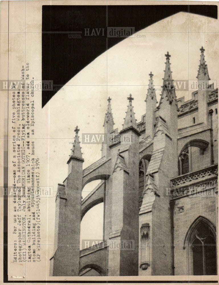 1976 Press Photo St Peter St Paul Cathedral Washington - Historic Images