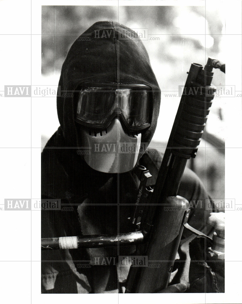 Gerald Moorman Detroit ninja outfit 1988 Vintage Photo Print - Historic ...