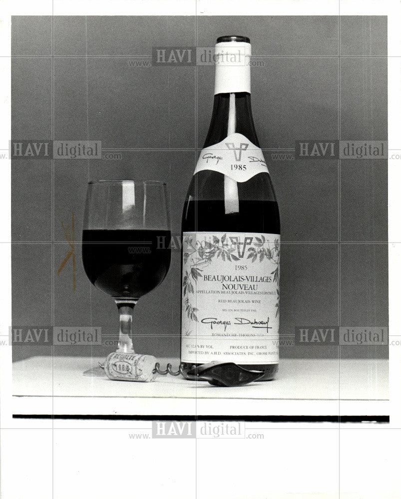 1985 Press Photo Beaujolais Nouveau wine Money Tree - Historic Images