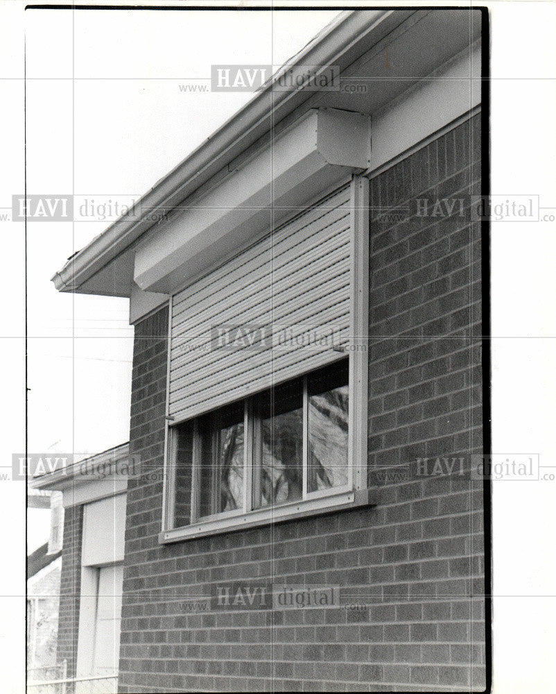 1981 Press Photo window shutter, B.F. Goodrich Geon PVC - Historic Images