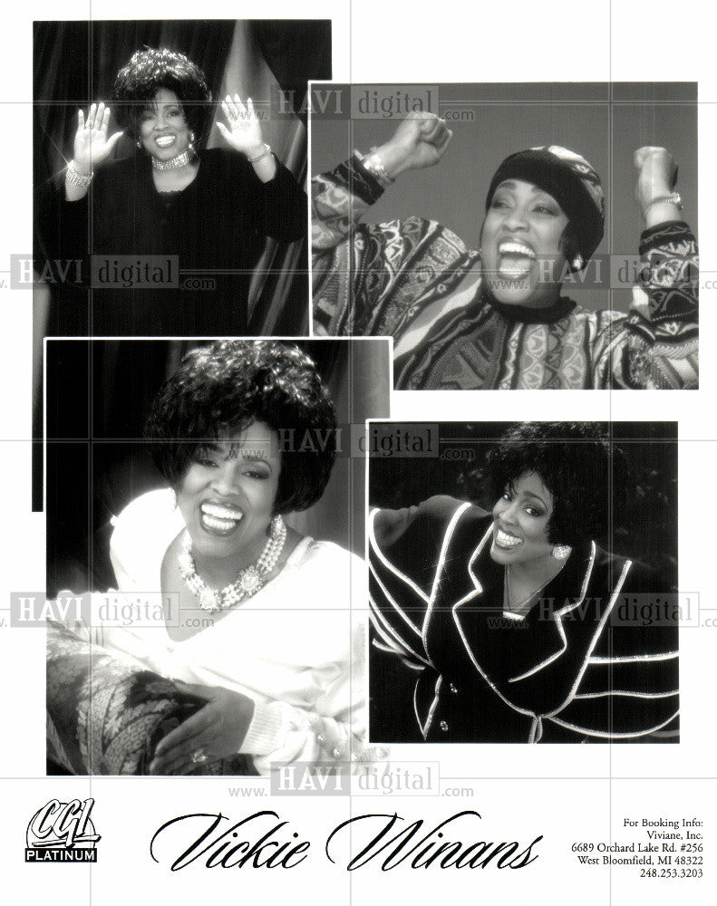 Press Photo VICKIE WINANS - Historic Images