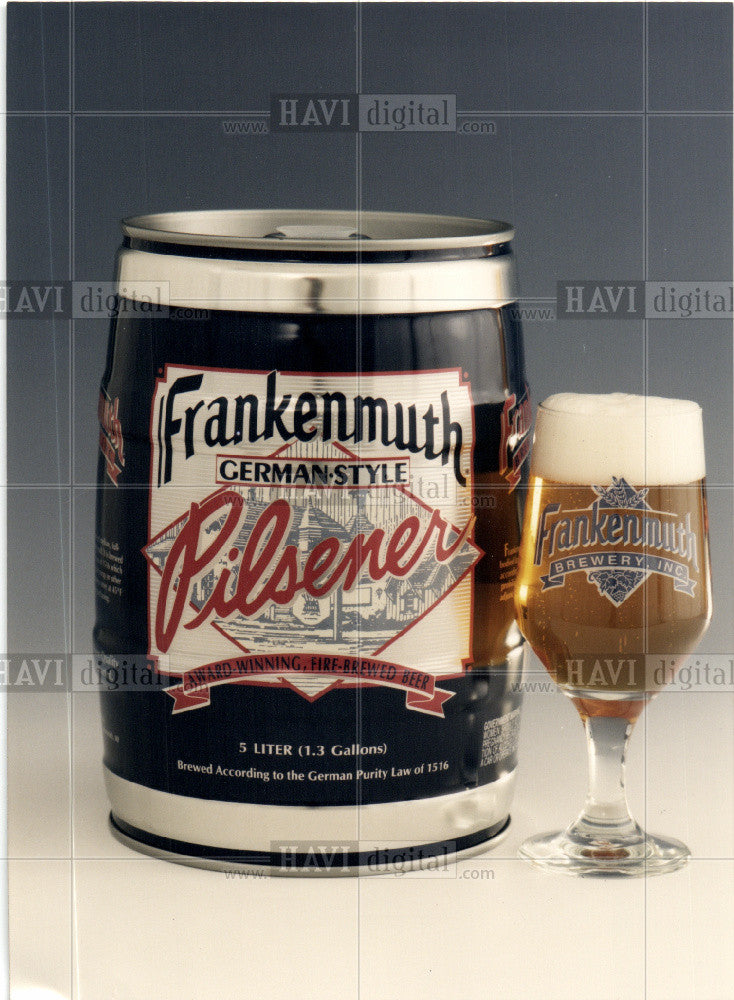 1992 Press Photo beer, Frankenmuth, advertising - Historic Images