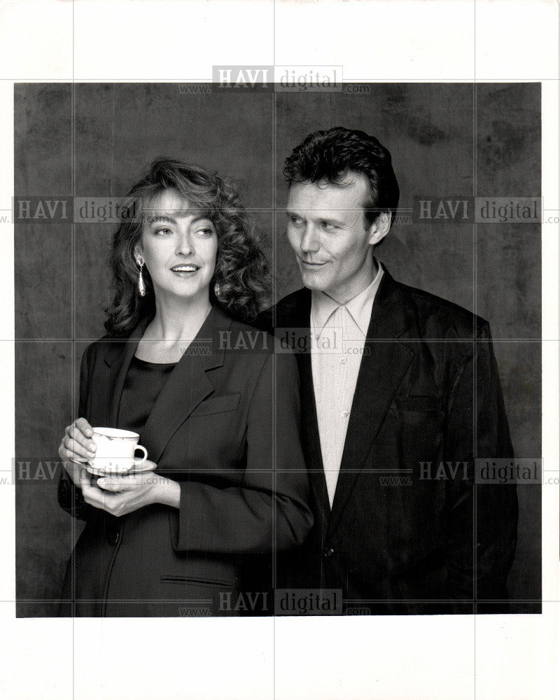 1991 Press Photo Tasters Choice Coffee Couple Romance - Historic Images