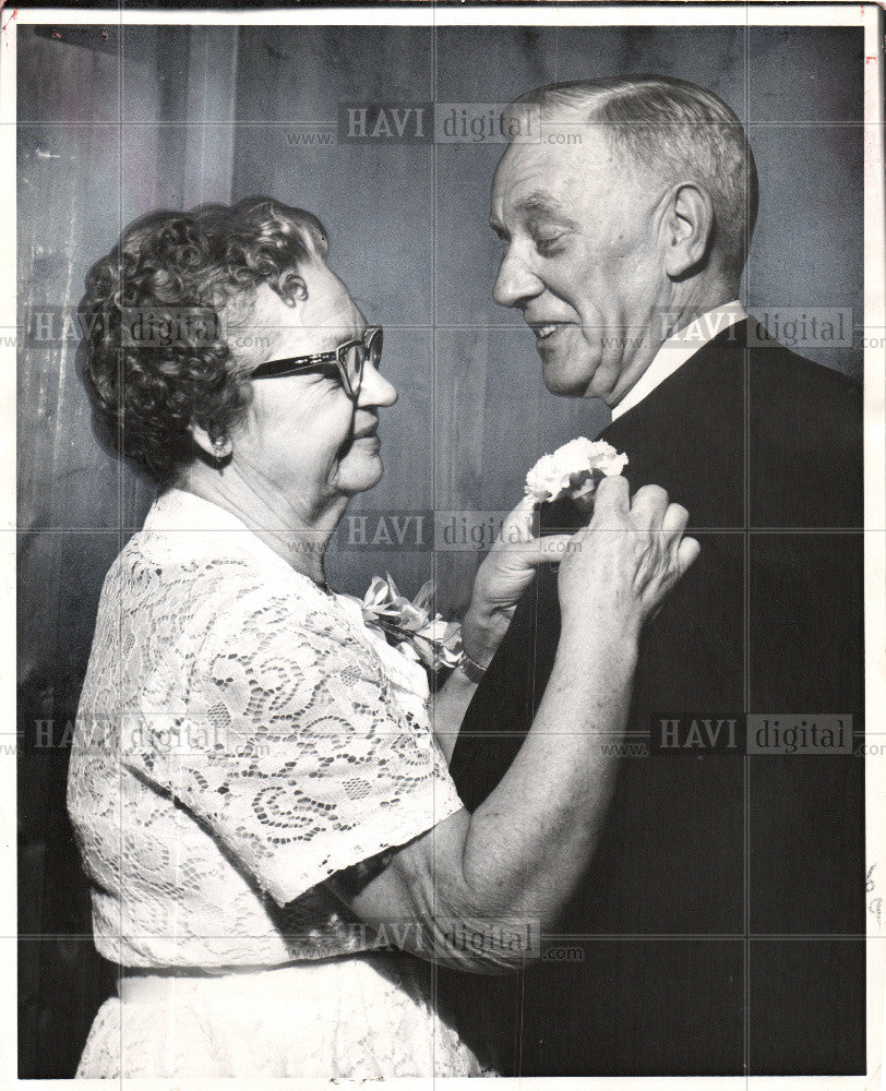 1963 Press Photo Second Marriage elderly Rawlings Meh - Historic Images