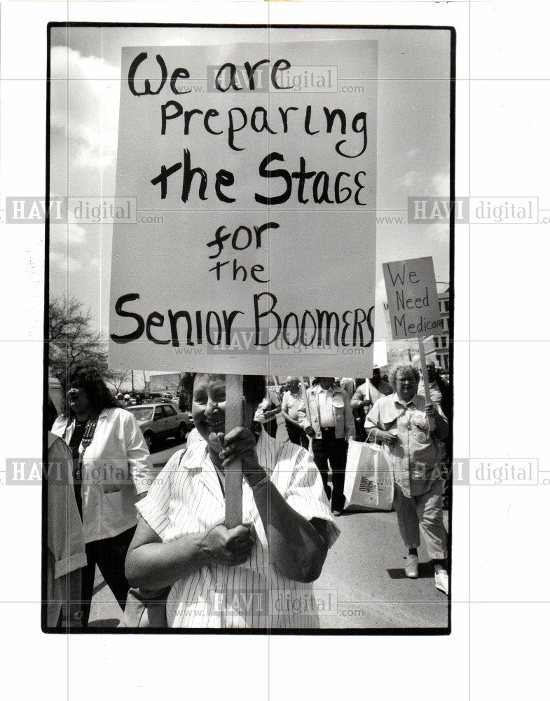 1989 Press Photo Senior Power Day capitol - Historic Images