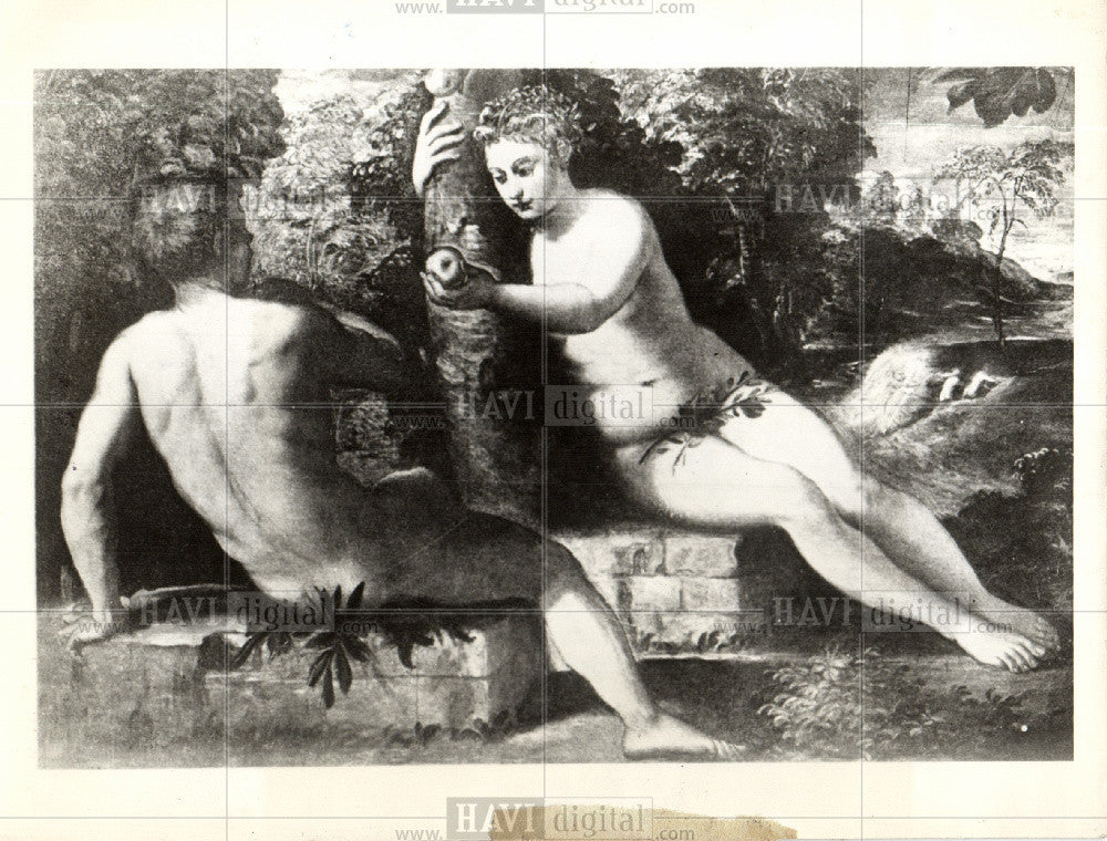 Press Photo Adam and Eve - Historic Images